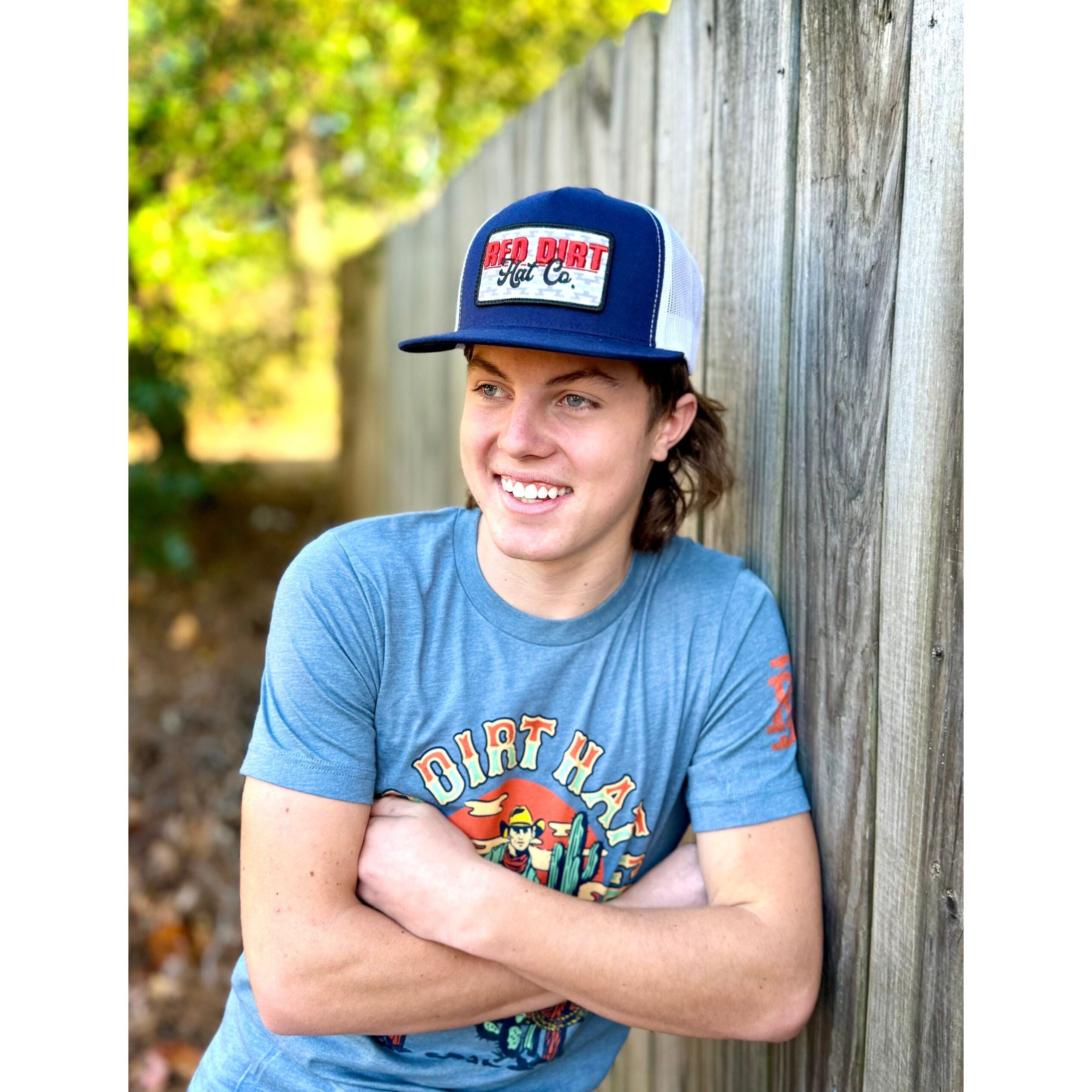 Men's Red Dirt Hat Co Faded Denim Cap RDHC-493 - Crazy House Western Wear