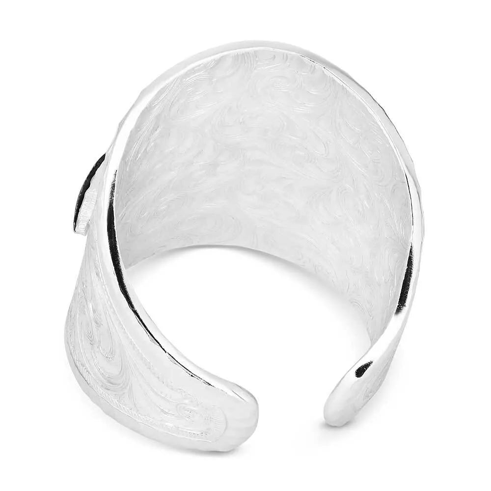 Women's Montana Silversmiths Out West Ring With Longhorn RG155-384S