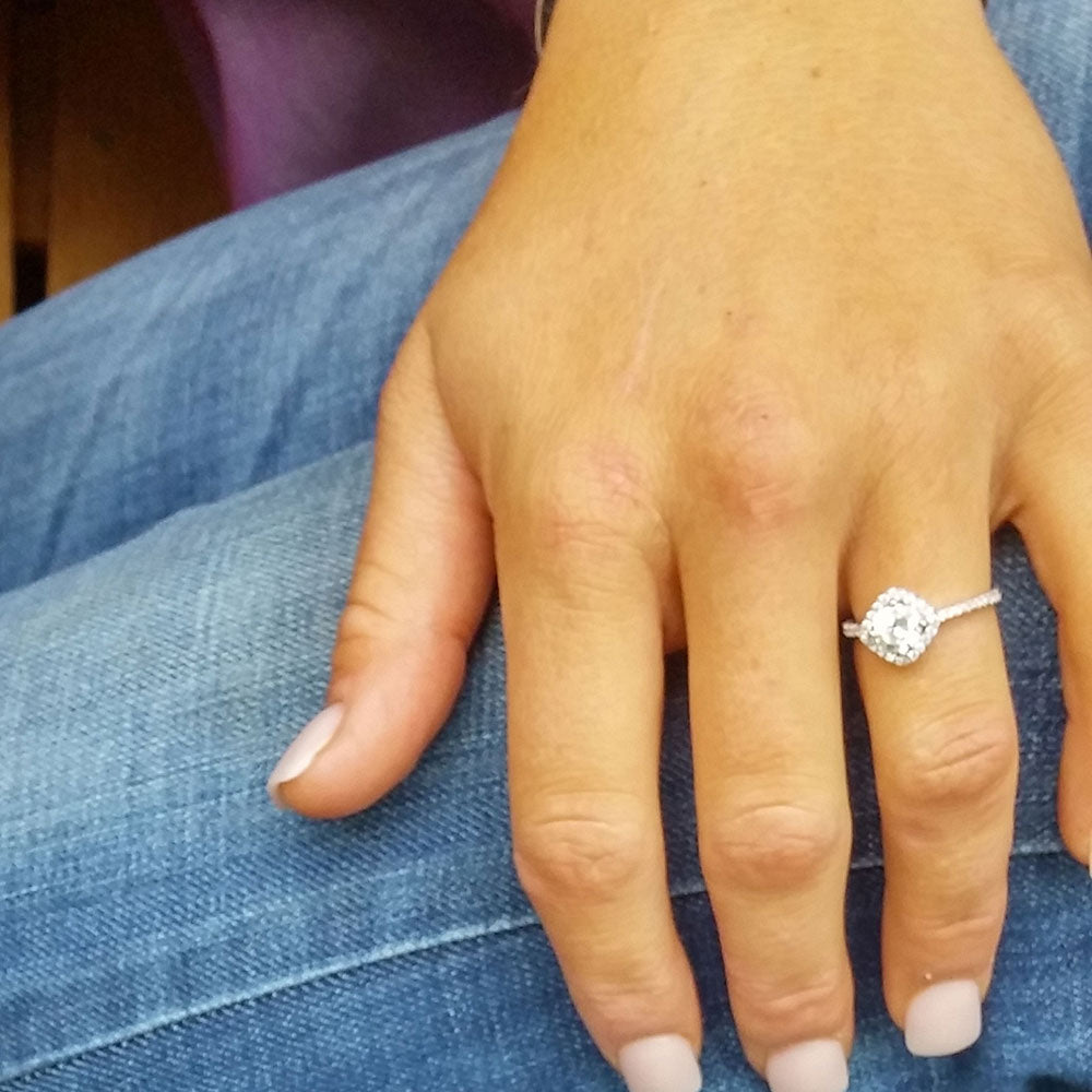 Women's Montana Silversmiths Squarely Perfect Haloed Ring RG3183