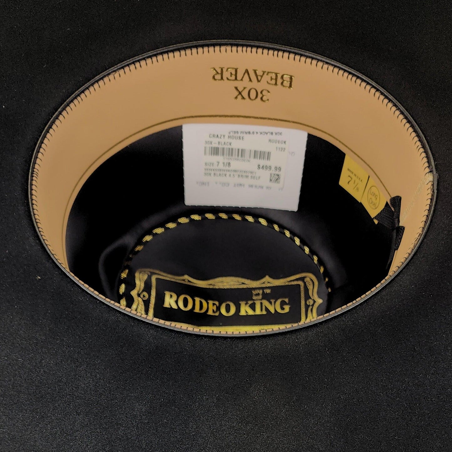 Rodeo King 30X Black 4 1/2" Felt Hat - Crazy House Western Wear