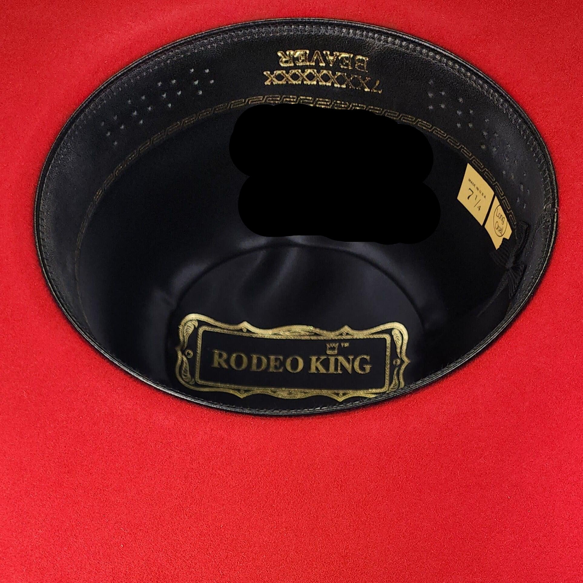 Rodeo King 7X Red 4 1/2" Felt Hat - Crazy House Western Wear