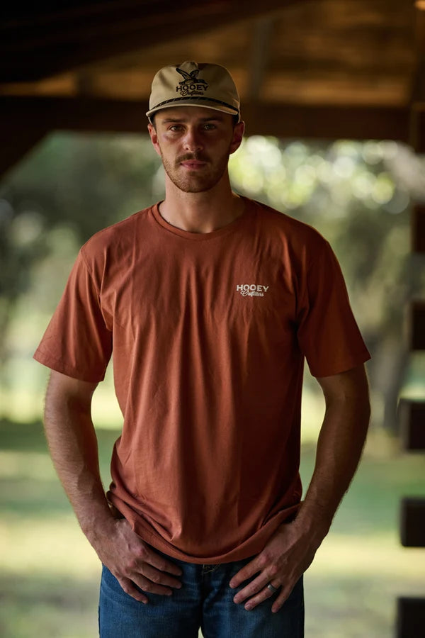 Hooey Men's Rust Toller Outfitters T-shirt HT2656RU