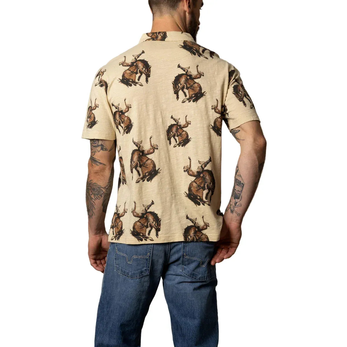 Men's Kimes Ranch Tan RP Winning Polo