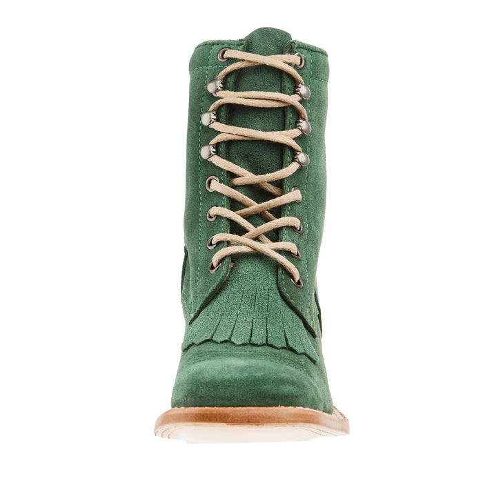 Women's R Watson 8" Teal Lacer Roughout Boot RWL8915-2 - Crazy House Western Wear