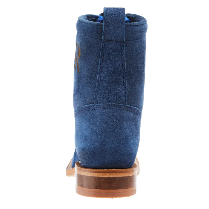 Women's R. Watson 8" Royal Blue Lacer Roughout Boot RWL8918-2 - Crazy House Western Wear
