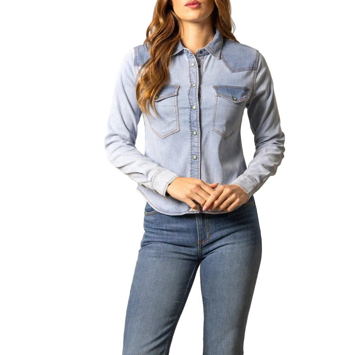 Women's Kimes Ranch Light Wash Rayna Snap Shirt