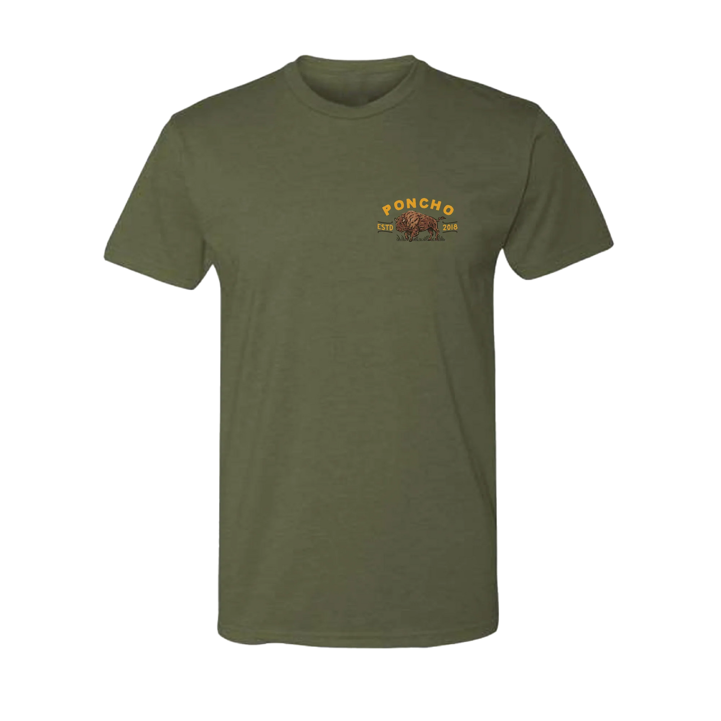 Men's Poncho "Roaming Bison Tee"