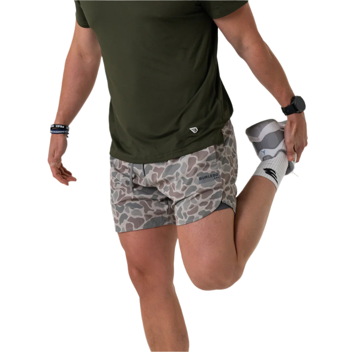 Men's Burlebo Training Short - Deer Camo RUNS-CDC - Crazy House Western Wear