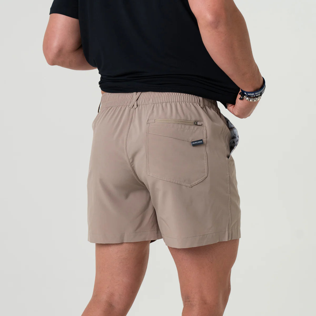 Men's Burlebo Everyday Short - Cobblestone Khaki - Duck Hunt Pocket ES-CK-DKH