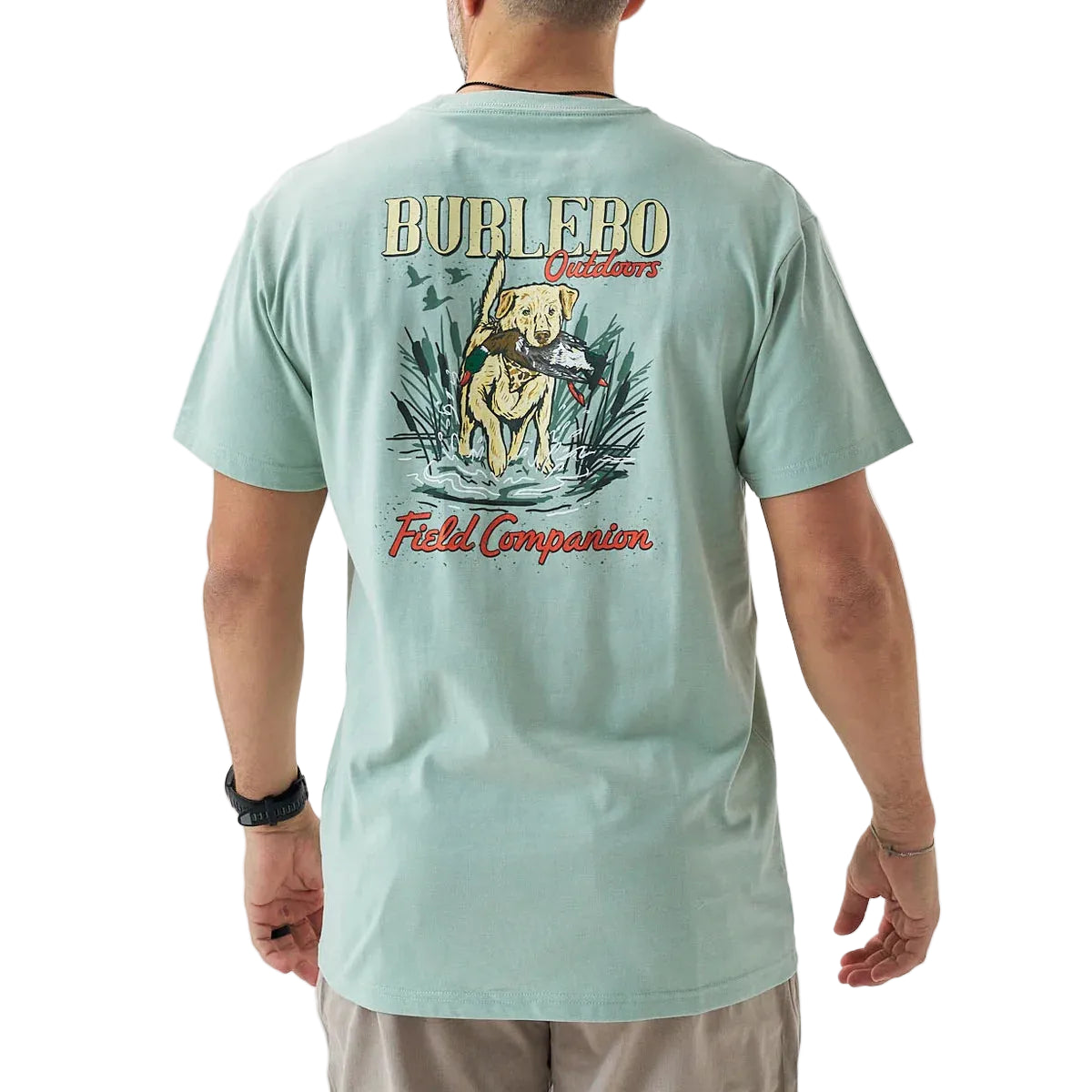 Men's Burlebo Sage Field Companion Short Sleeve T-shirt SST-FC-SGE