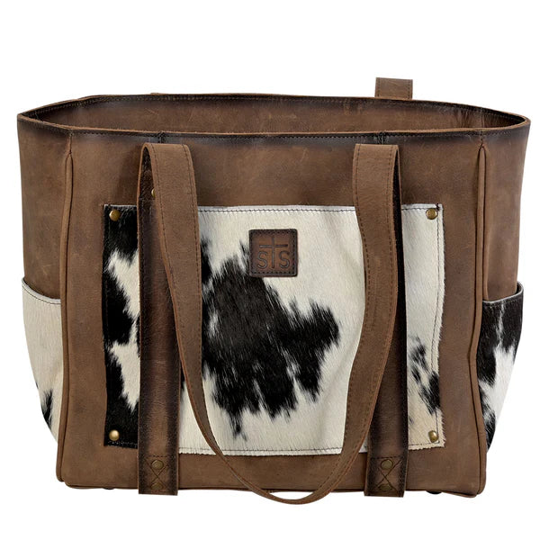 Women's STS Ranchwear Cowhide Trinity Tote STS30804