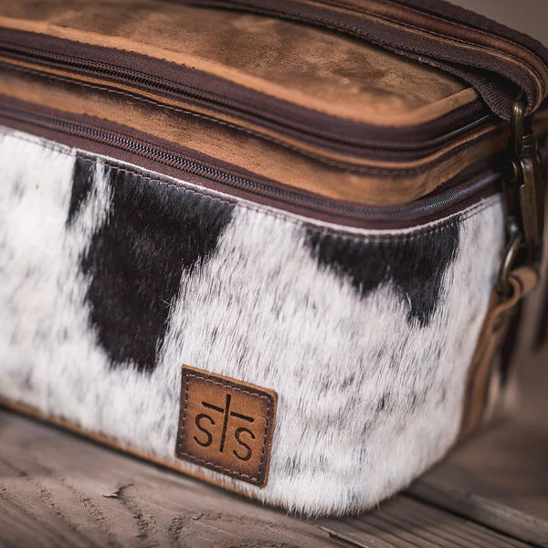 Women's STS Ranchwear Cowhide Glamour Makeup Organizer STS30888