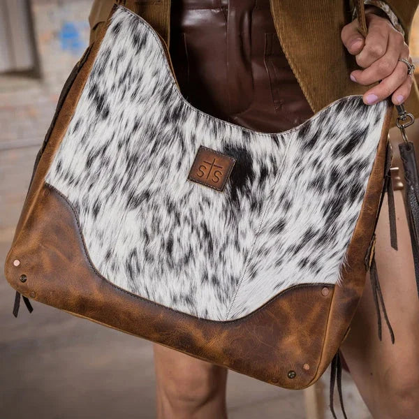 STS Ranchwear Women's Guadalupe Cowhide Hobo Bag STS35747