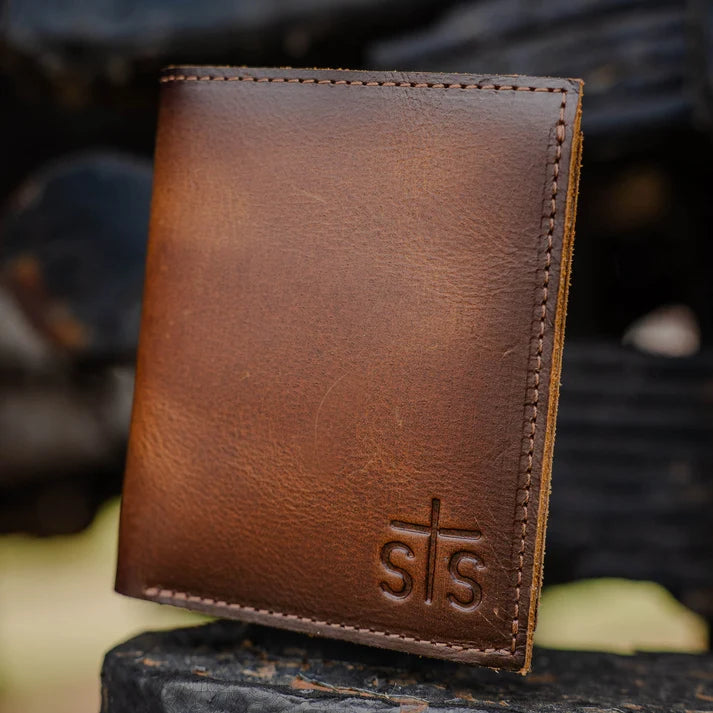 STS Ranchwear Men's Tucson Double ID Bifold Wallet STS61819