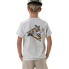 Boy's Burlebo Pintail Triangle Duck - Heather Ash Grey Shirt Y-PTRI-SS-AG - Crazy House Western Wear