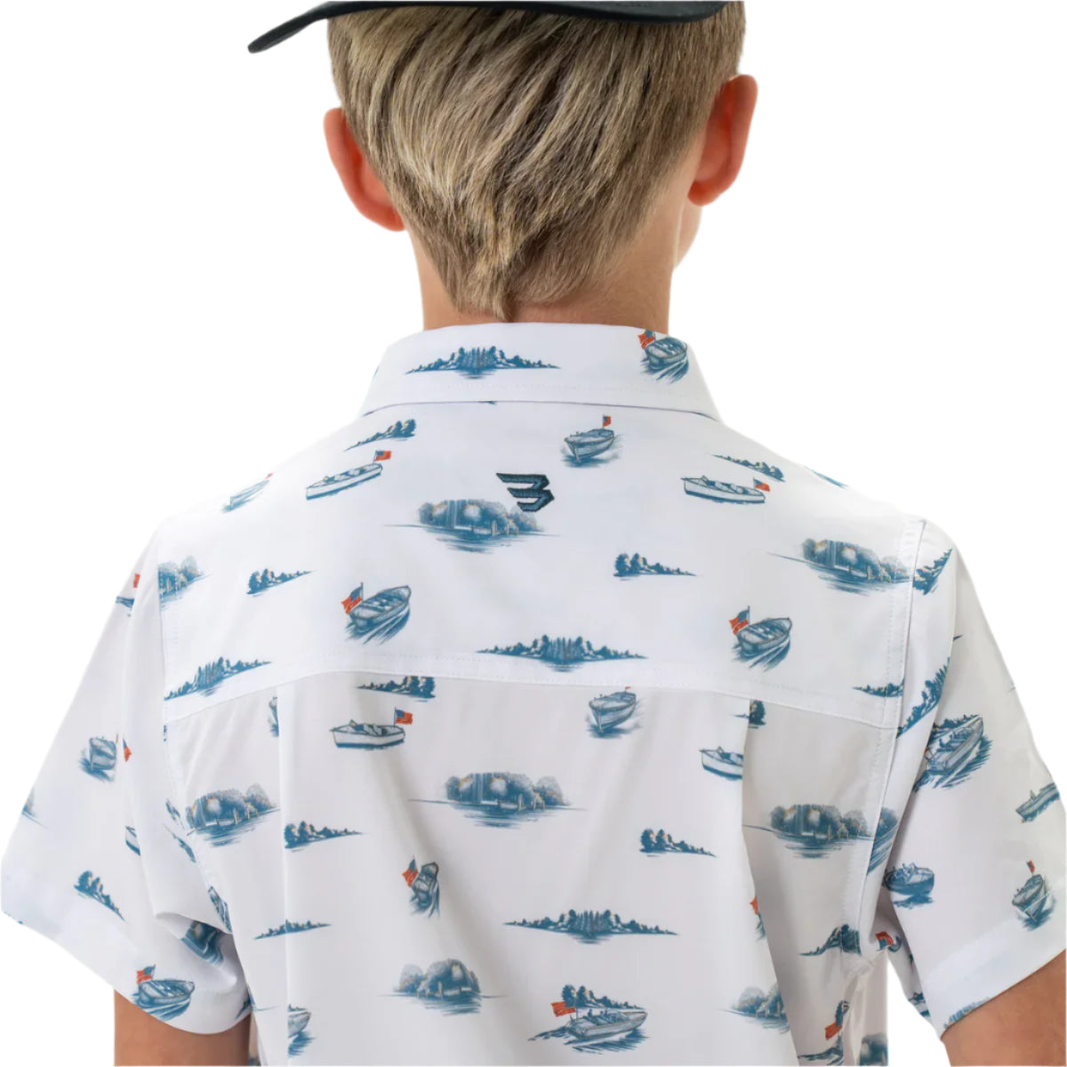 Boy's Burlebo Performance Button Up - Lake Weekend Y-PBU-LKWK - Crazy House Western Wear