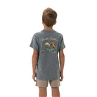 Boy's Burlebo Cowboy Up - Dark Heather Grey Shirt Y-CU-SS-DHG - Crazy House Western Wear