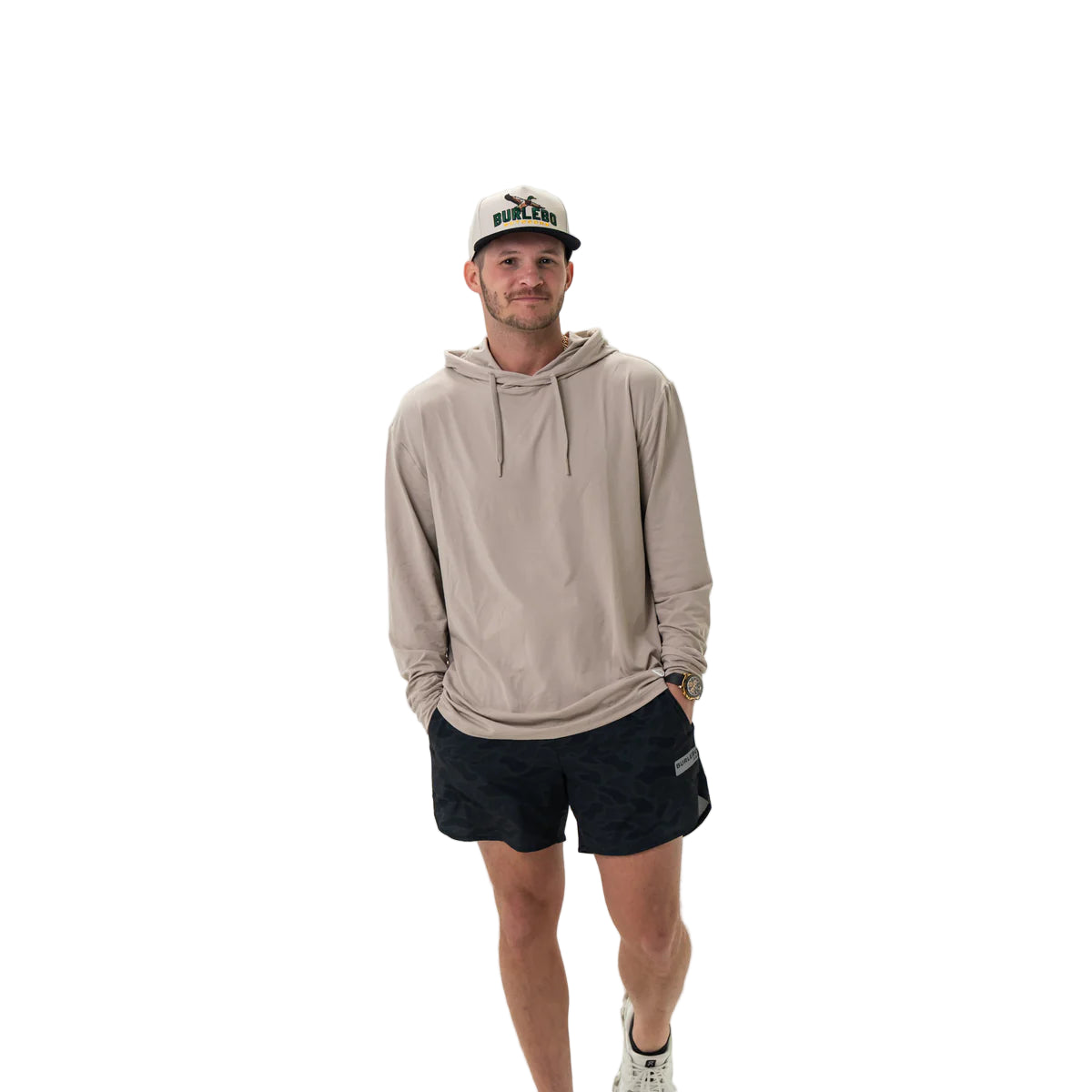 Men's Burlebo Performance Hoodie Sandstone PH-SAND