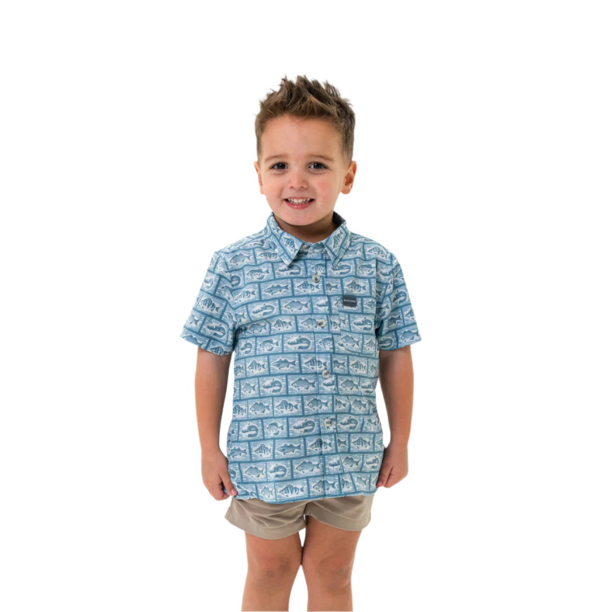Boy's Burlebo Performance Button Up - Angler's Choice Shirt Y-PBU-ANGC