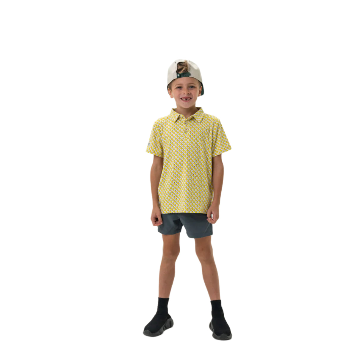 Boy's Burlebo Everyday Short - River Rock Grey - Classic Deer Camo Pocket Y-ES-RRG-CDC - Crazy House Western Wear