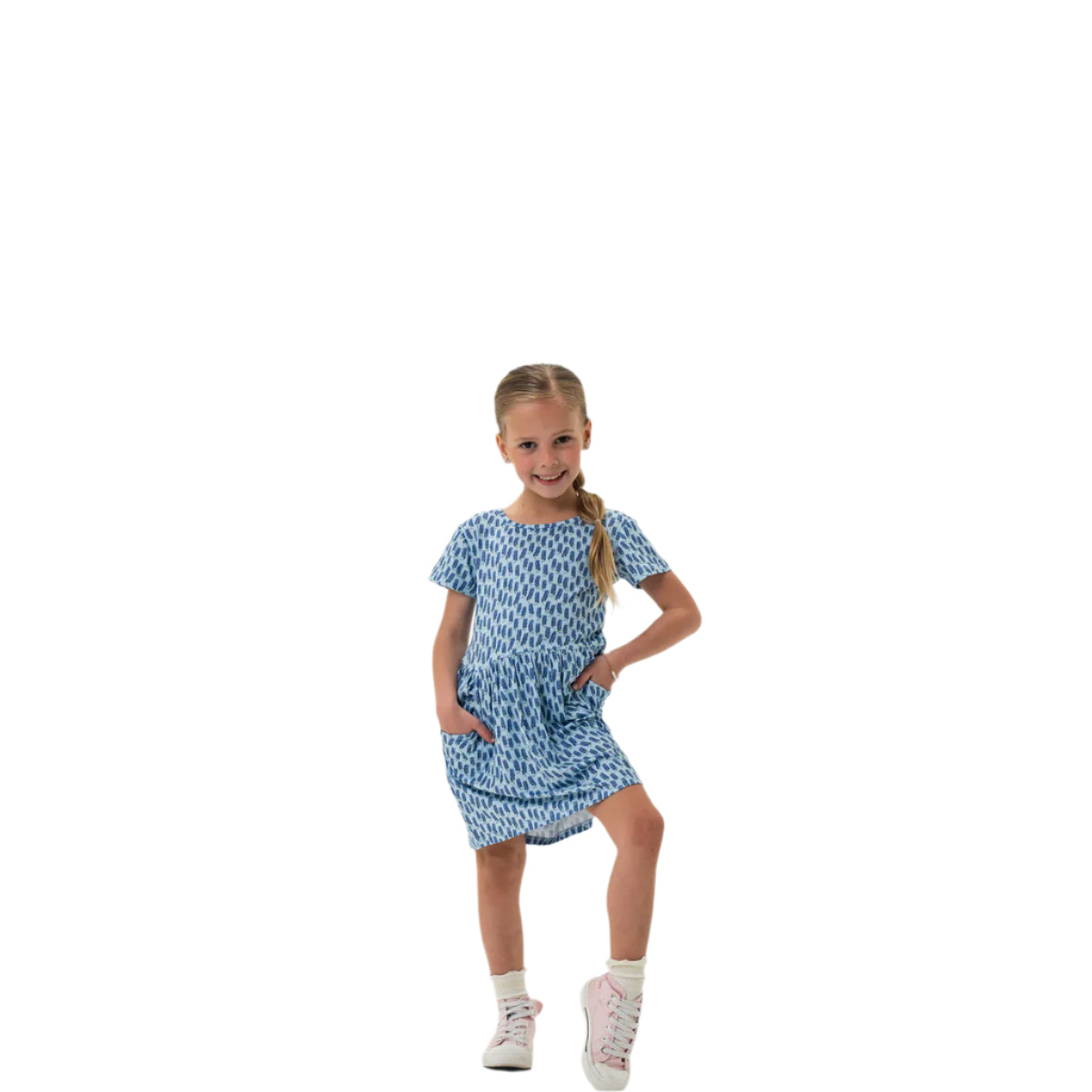Girl's Burlebo Moxie Dress - Bluebonnet Y-MOXD-BB25