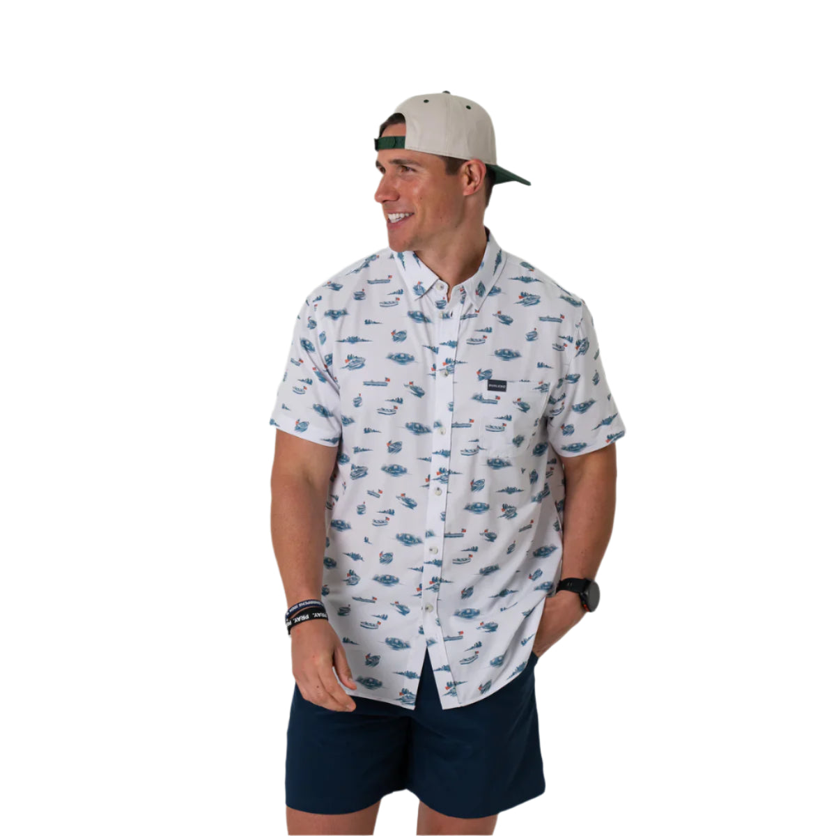 Men's Burlebo Performance Button Up - Lake Weekend PBU-LKWK - Crazy House Western Wear