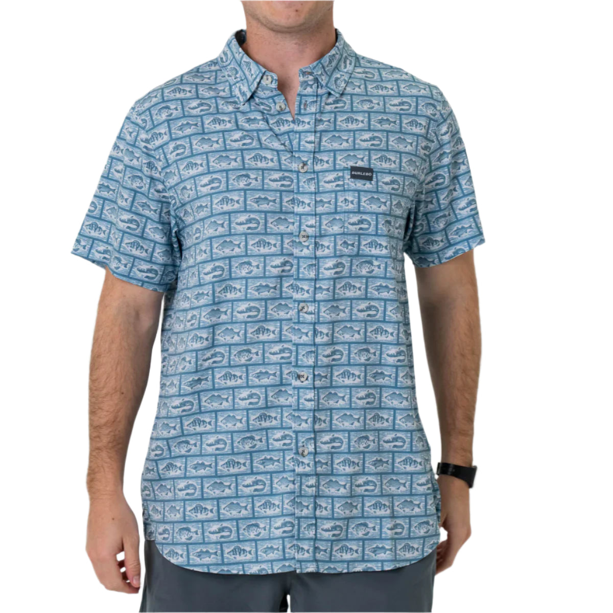 Men's Burlebo Performance Button Up - Angler's Choice PBU-ANGC - Crazy House Western Wear