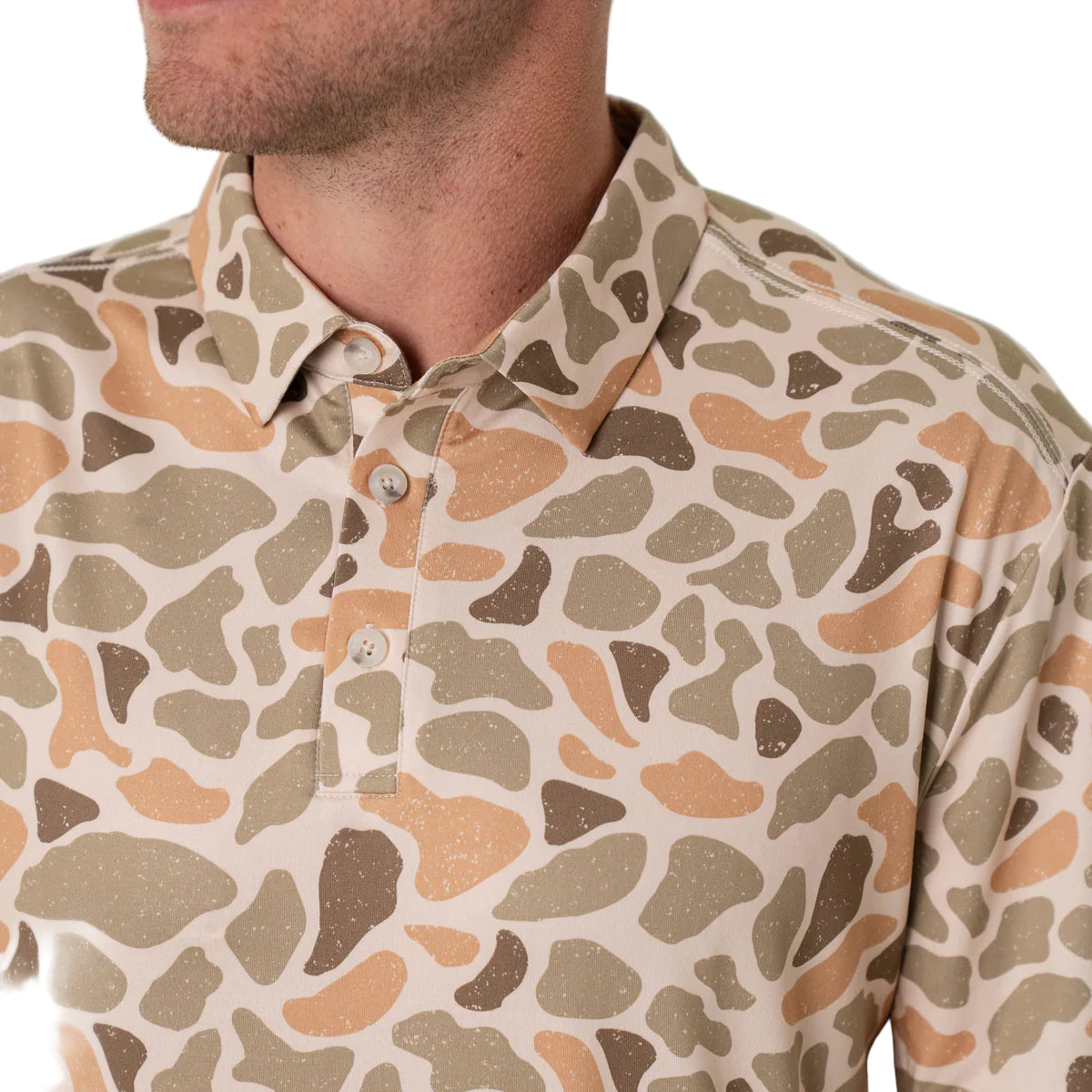 Men's Burlebo Performance Polo Venado Camo