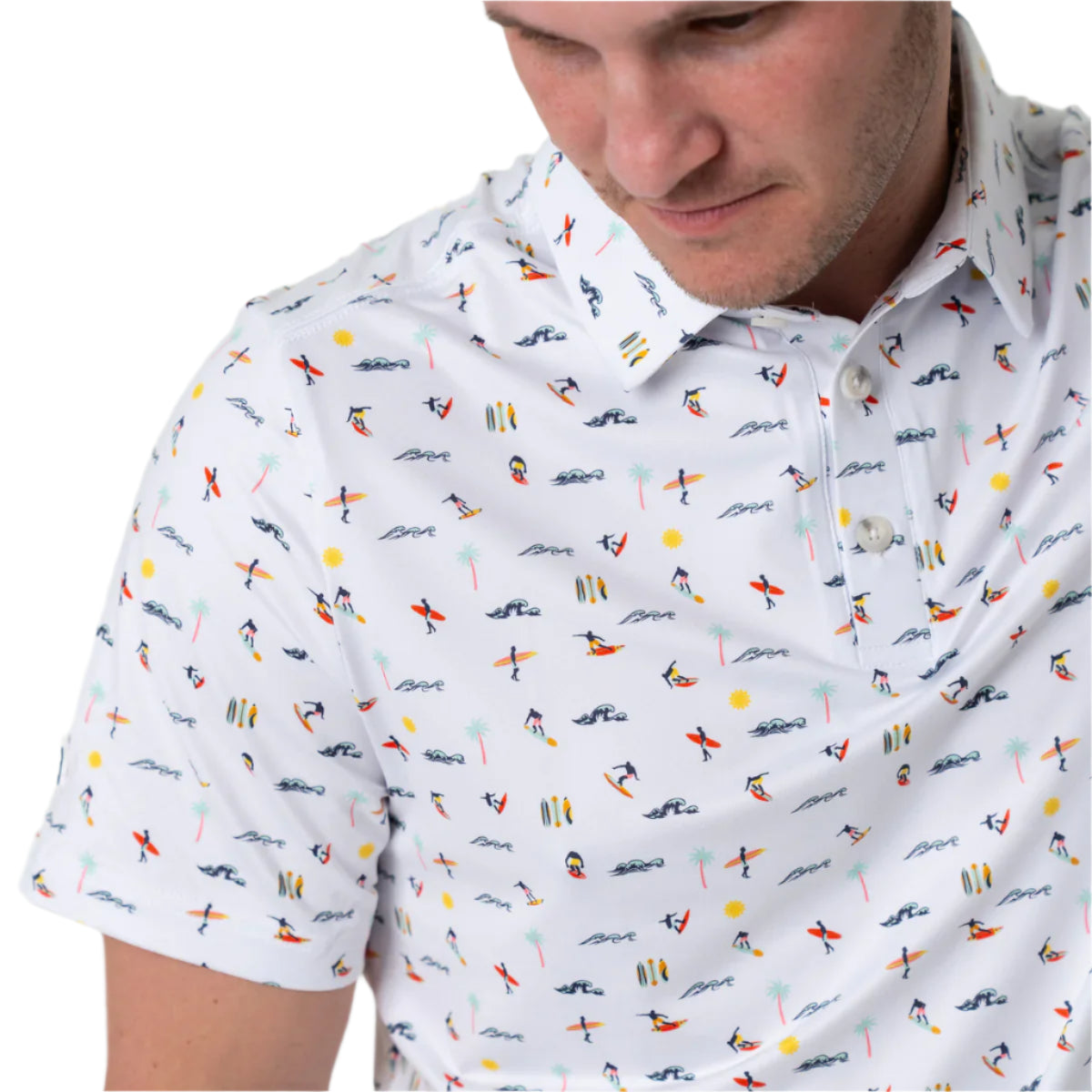 Men's Burlebo Performance Polo - Surfer PP-SURF - Crazy House Western Wear