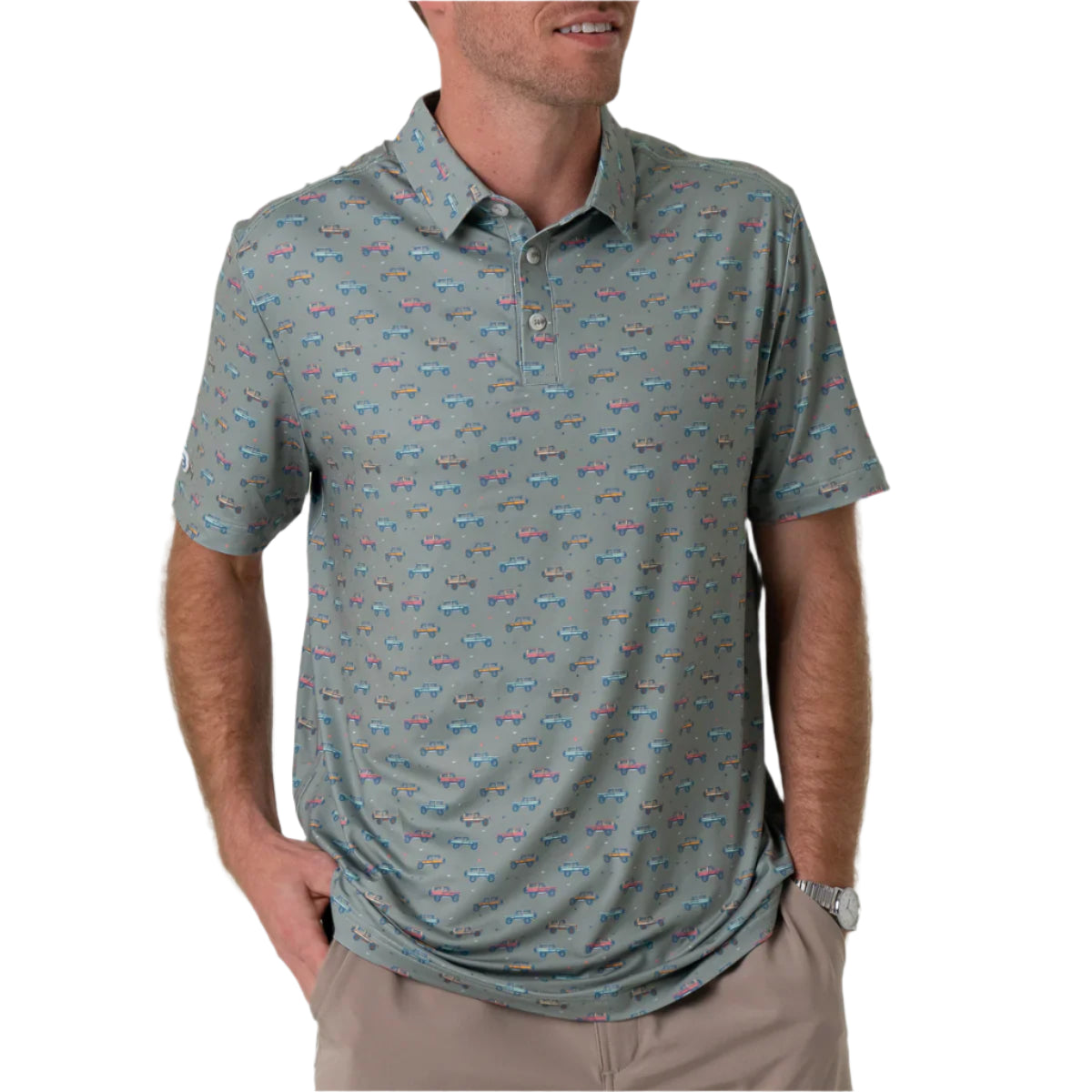Men's Burlebo Performance Polo - Vintage Cruiser PP-VGCR