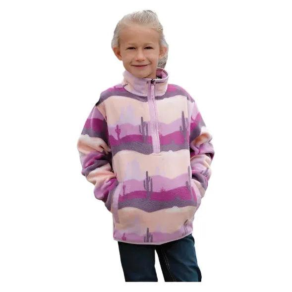 Girl's Cruel Denim 1/4 Zip Fleece Pullover CWK8970001 - Crazy House Western Wear