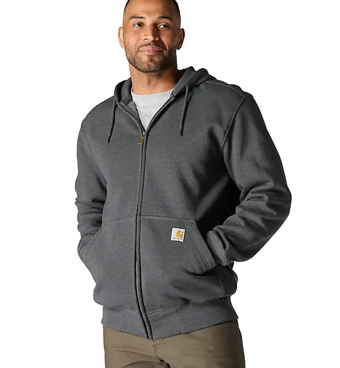 Carhartt Men's Carbon Heather Paxton Full Zip Sweatshirt 100614-026