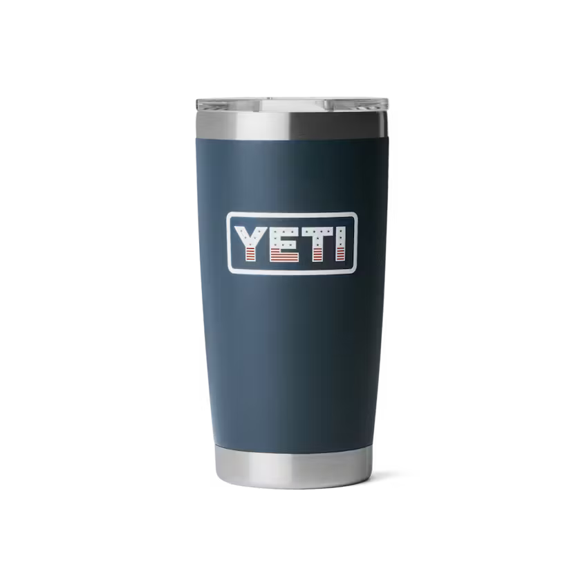Yeti 20oz Mag Slide Navy Badge Tumbler YRAMMS20NVYBADG