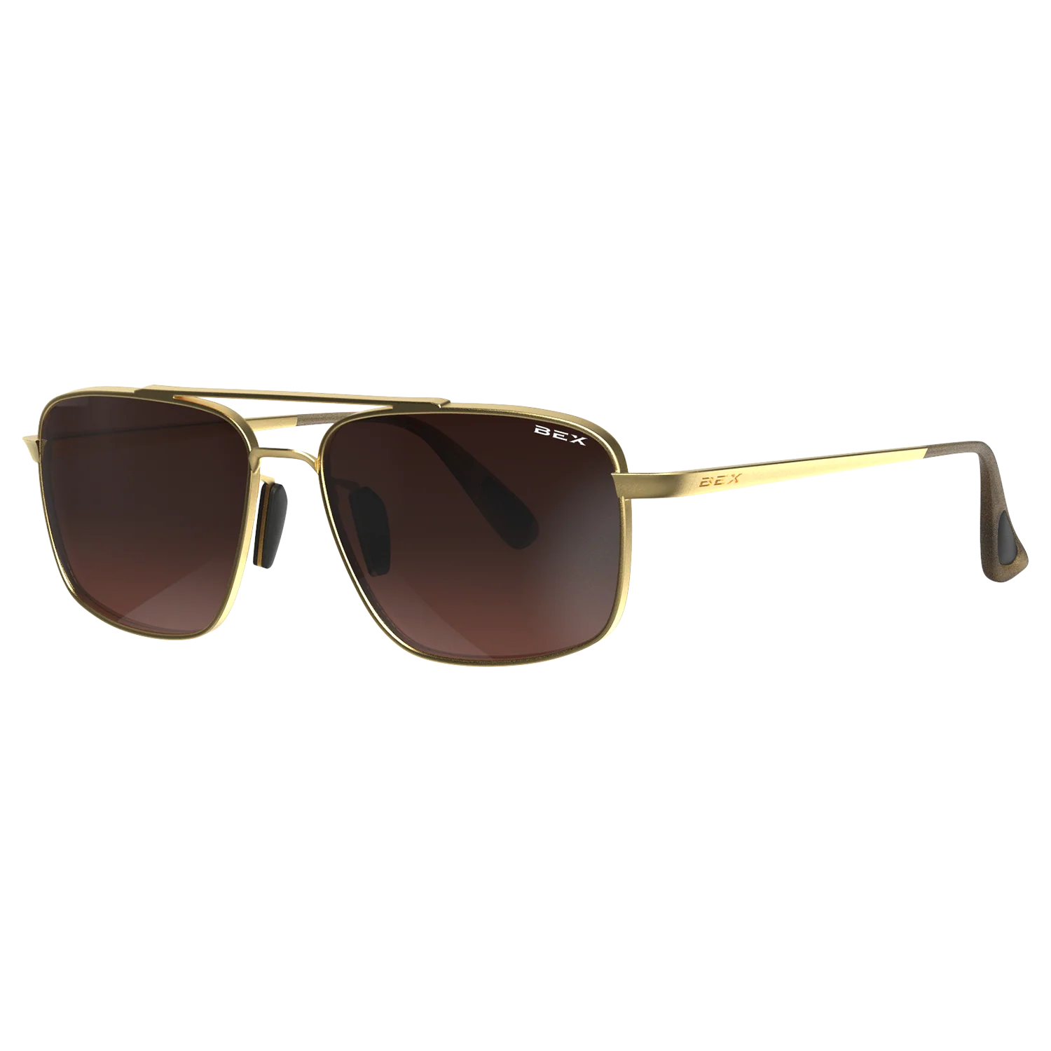 Bex Accel Gold/Brown/Silver Sunglasses S140GLBRSL