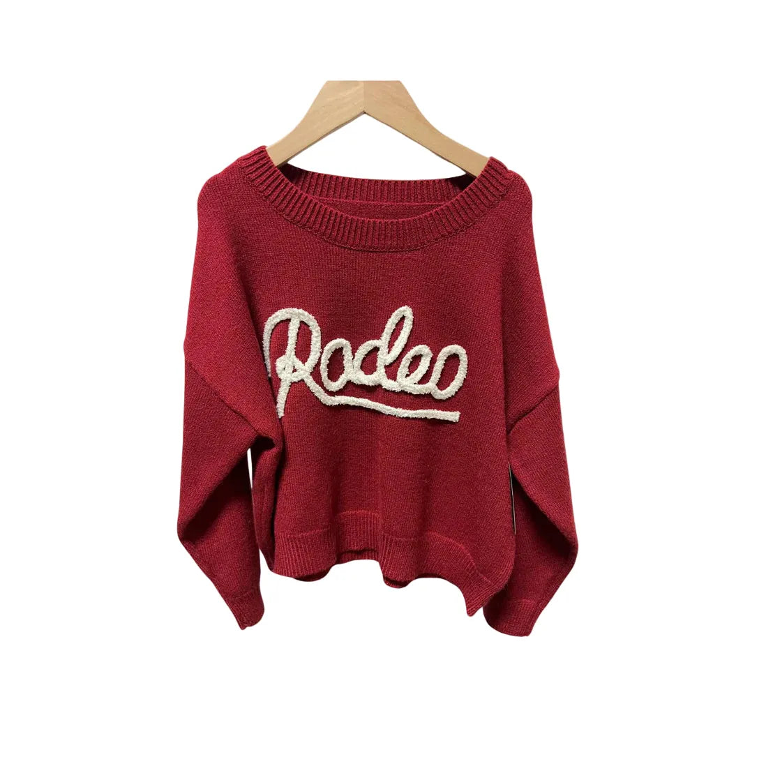 Girl's Youth Twisted Filly Red Rodeo Sweater