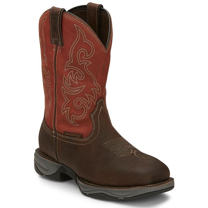 Men's Tony Lama Junction 11" Waterproof Steel Toe Work Boot RR3352 - Crazy House Western Wear