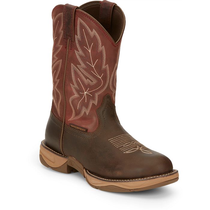 Men's Tony Lama Mankato 11" Wide Round Toe Waterproof Work Boot RR3362 - Crazy House Western Wear