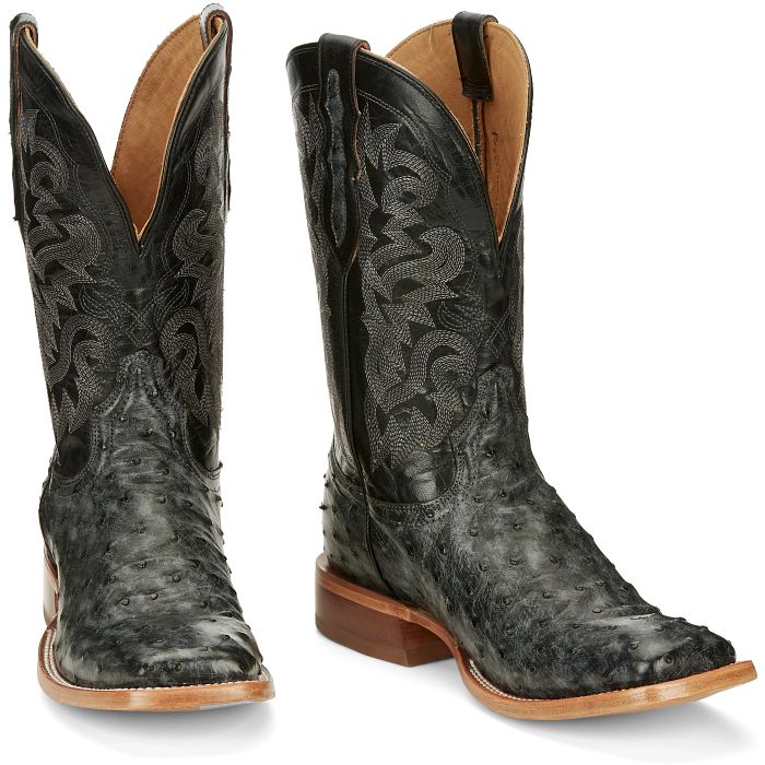 Men's Tony Lama Moore 11" Full Quill Wide Sqaure Toe Western Boot TL5355 - Crazy House Western Wear