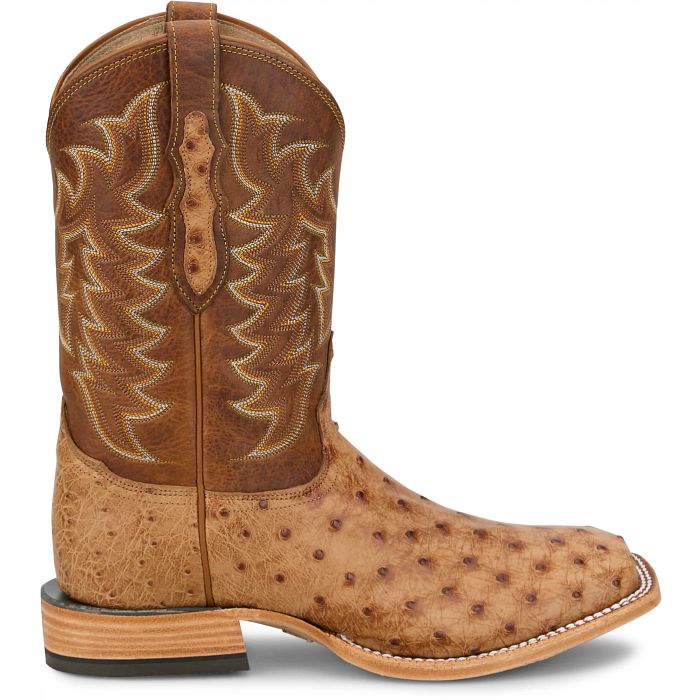 Tony Lama Men's Brandy Brown Juan 11" Full Quill Ostrich HE6276