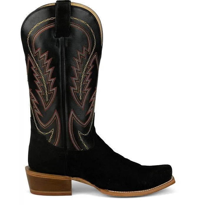 Men's Tony Lama Black Jax 13" Western Cutter Toe Boots RN3540