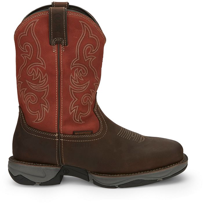 Men's Tony Lama Junction 11" Waterproof Steel Toe Work Boot RR3352 - Crazy House Western Wear