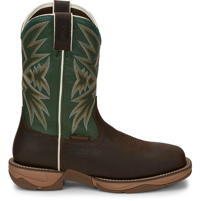 Men's Tony Lama Bartlett 11" Waterproof Steel Toe Work Boot RR3360 - Crazy House Western Wear