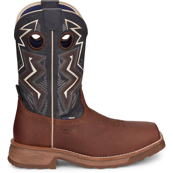 Men's Tony Lama Force 11" Wide Square Composite Toe Waterproof Work Boot TW3402 - Crazy House Western Wear