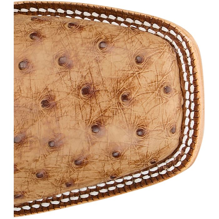 Tony Lama Men's Brandy Brown Juan 11" Full Quill Ostrich HE6276