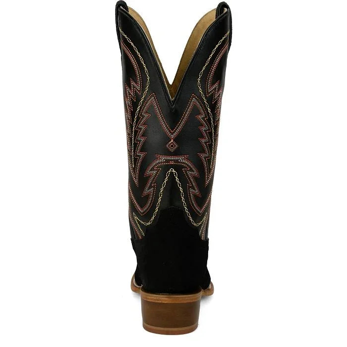 Men's Tony Lama Black Jax 13" Western Cutter Toe Boots RN3540