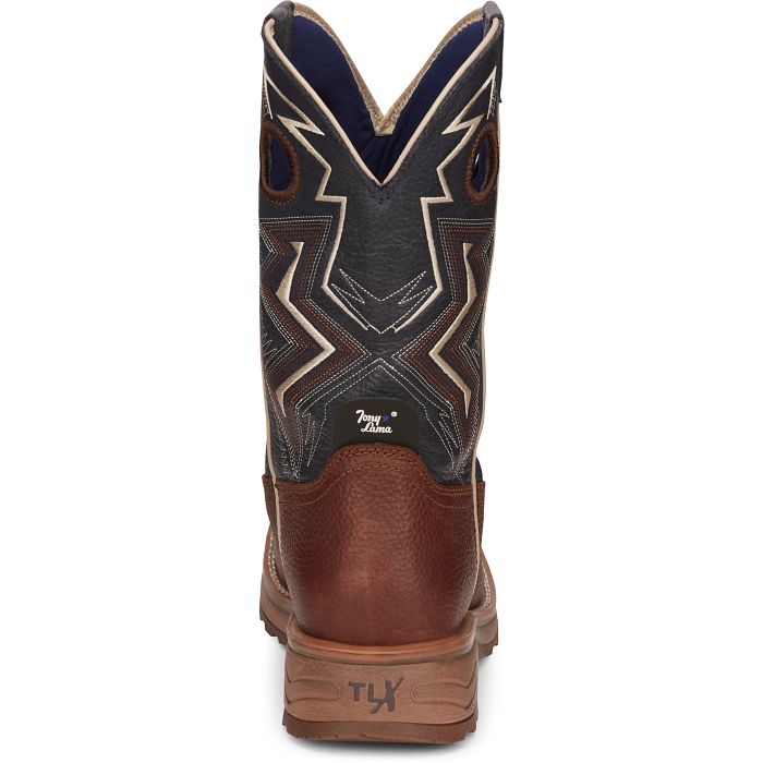 Men's Tony Lama Force 11" Wide Square Composite Toe Waterproof Work Boot TW3402 - Crazy House Western Wear