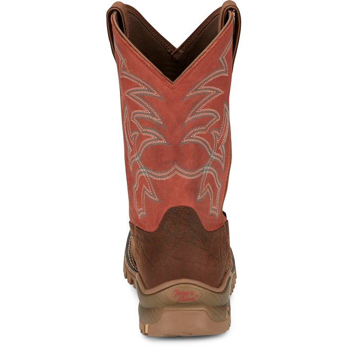 Men's Tony Lama Roustabout 11" Steel Toe Waterproof Work Boot TW5007 - Crazy House Western Wear