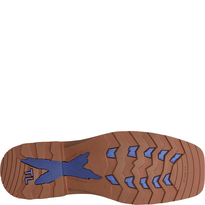 Men's Tony Lama Force 11" Wide Square Composite Toe Waterproof Work Boot TW3402 - Crazy House Western Wear