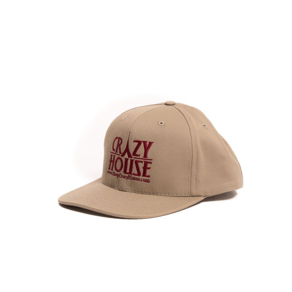 Crazy House Unisex Khaki and Burgundy Snapback - Crazy House Western Wear