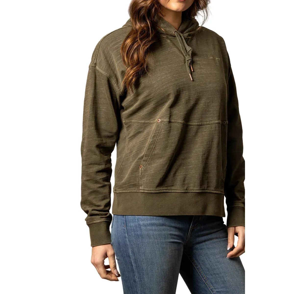 Women's Kimes Ranch Dark Olive Tess Western Hoodie